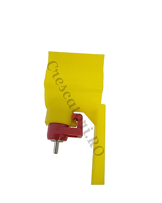 Linie adăpare 1m cu 4 adăpători automate cu niplu şi tăviţă (pe ţeavă PPR cu conector de 10mm) [8]