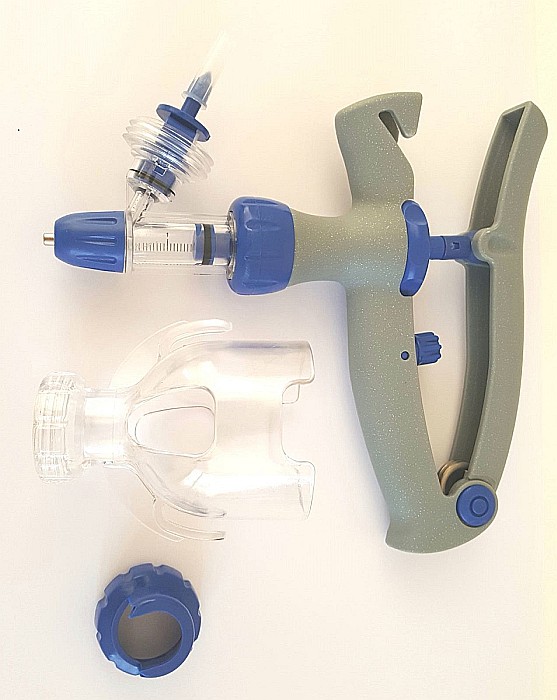 Pistol seringă automată model S (cu autoumplere) pentru vaccinat, capacitate 0,2 ml - 2 ml + BONUS set garnituri de schimb [2]