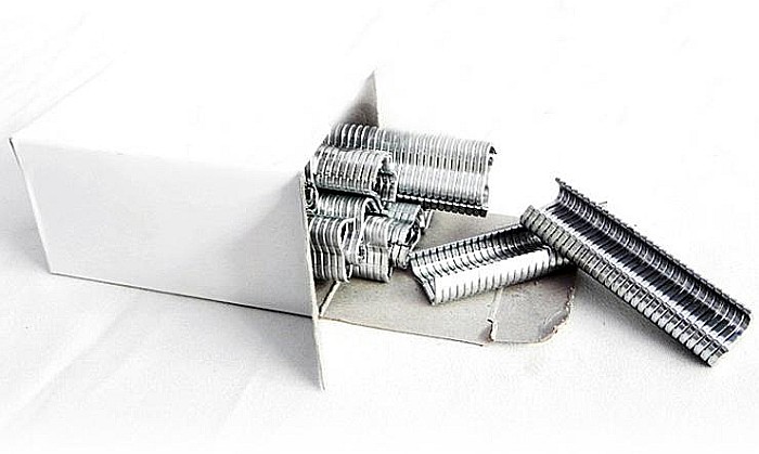 Set 600 cuie capse tip M pentru cleşti patent pt. asamblat cuşti, garduri şi împrejmuiri şi pt. legat salamuri şi mezeluri [2]