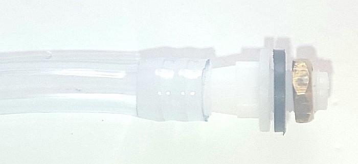 Ştuţ adaptor reducţie 10mm cu garnitură şi piuliţă, pentru legarea furtunului la bidoane [2]