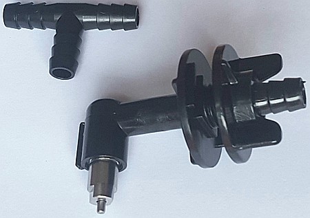 Găini de curte - Adăpătoare automată premium pentru iepuri, pui şi păsări, cu niplu metalic mare şi filet