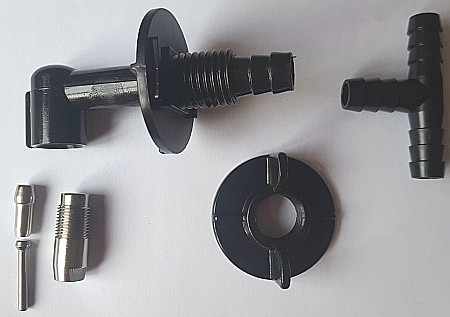 Adăpătoare automată premium pentru iepuri, pui şi păsări, cu niplu metalic mare şi filet [5]