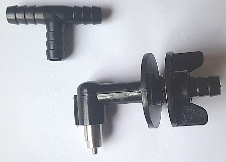 Adăpătoare automată premium pentru iepuri, pui şi păsări, cu niplu metalic mare şi filet [3]