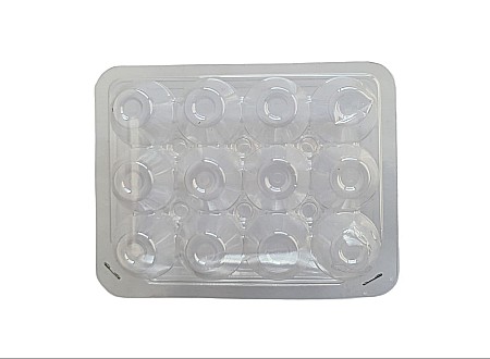 Caserole pentru 12 ouă de prepeliţă (închidere prin capsare)