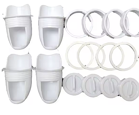 Hrănitoare albă de tip acces-în-butoi (cu montaj pe direct butoi), pentru păsări [4]