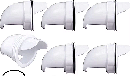 Hrănitoare albă de tip acces-în-butoi (cu montaj pe direct butoi), pentru păsări [3]