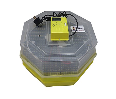 Incubatoare Cleo simple - Incubator Cleo 5ET - cu termostat reglabil, etaj şi termometru cu afişaj digital + CADOU Ghid de incubare premium + asistent incubare