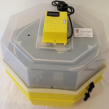 Incubator Cleo 5ETP - cu termostat reglabil, etaj, termometru digital şi întoarcere semi-automată ouă de prepeliţă + CADOU Ghid de incubare premium + asistent incubare [8]