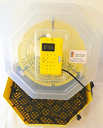 Incubator Cleo 5TGH - cu termohigrometru digital şi întoarcere semi-automată ouă de găină + CADOU Ghid de incubare premium + asistent incubare [9]