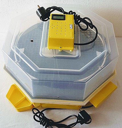 Incubator Cleo 5TGHAC - cu termostat reglabil, termohigrometru digital, întoarcere automată ouă de găină şi cupă exterioară pt. apă + CADOU Ghid de incubare premium + asistent incubare [2]