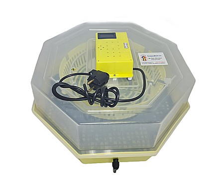 Incubatoare Cleo semi-automate - Incubator Cleo 5TGP - cu termometru digital şi întoarcere semi-automată ouă de găină & prepeliţă + CADOU Ghid de incubare premium + asistent incubare