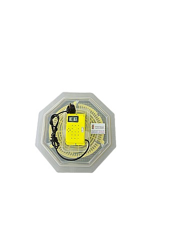 Incubator Cleo 5TGP - cu termometru digital şi întoarcere semi-automată ouă de găină & prepeliţă + CADOU Ghid de incubare premium + asistent incubare [1]