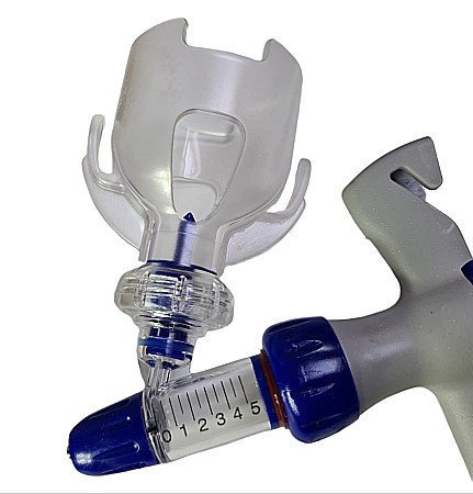 Pistol seringă automată (cu autoumplere) pentru vaccinat, capacitate 0,5 ml - 5 ml + BONUS set garnituri de schimb [2]