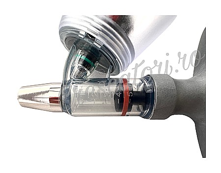 Pistol seringă automată premium (tip R) (cu autoumplere) pentru vaccinat, capacitate 0,5 ml - 5 ml + BONUSURI set garnituri de schimb si recipient 100ml pt vaccinuri [2]