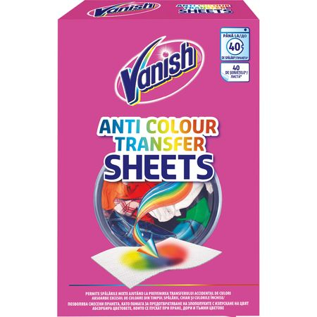 Servetele Vanish anti-transfer culoare - pachet cu 40 servetele anti-transfer [1]
