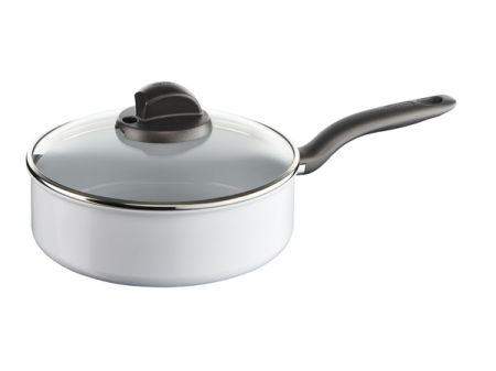 Pentru casa - Cratita cu capac TEFAL Ceramic Control Induction, 24cm, ceramic, alb