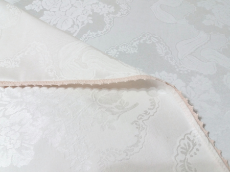 Fete de masa - Fata de masa din damasc satinat 350x160 Ivory