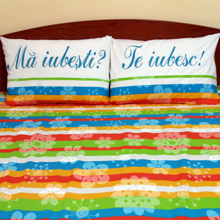 Perne decorative - Set fete de perna brodate, cod FP_Love, calitate I