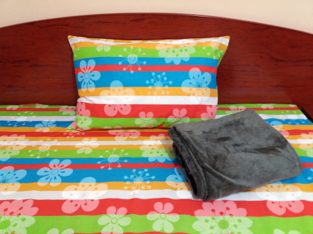 Lenjerii de copii - Set lenjerie pat bumbac satinat pentru 1 persoana Multicolor cod Set_Multicolor_MK