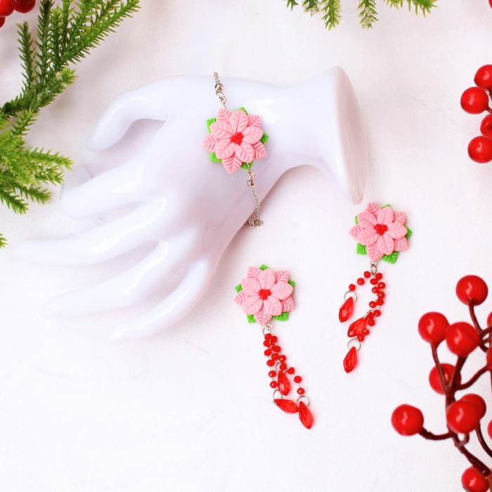 Bratara Petals of Joy cu floare roz [6]