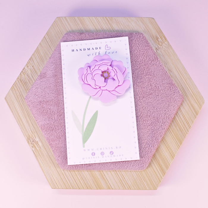 Brosa - Bujor Roz [4]