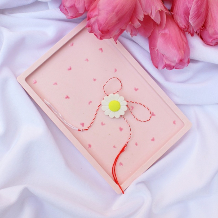 Broșă Floare Albă cu Detalii Delicate [4]