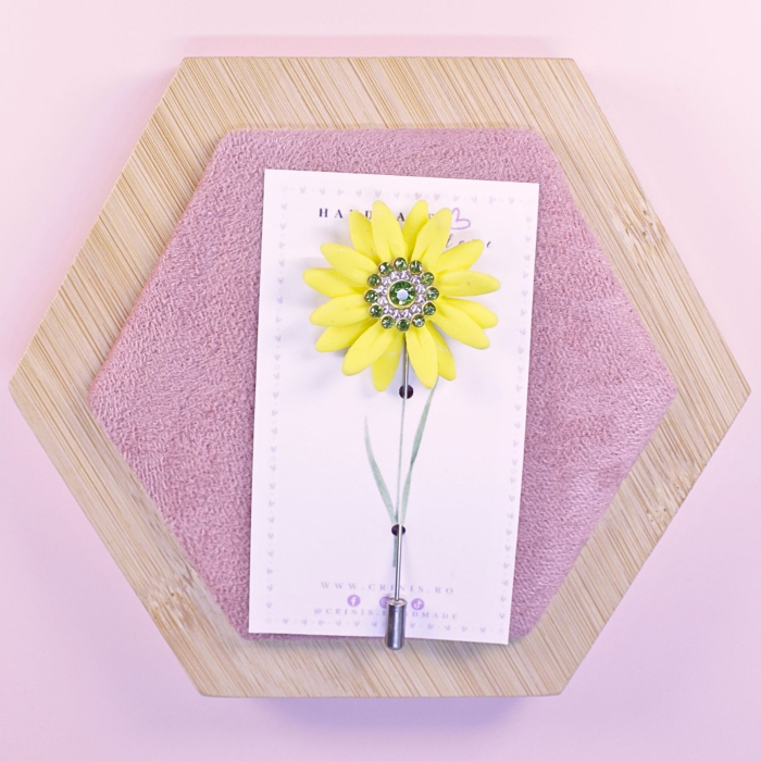 Brosa - Pin Margareta Galbena [4]