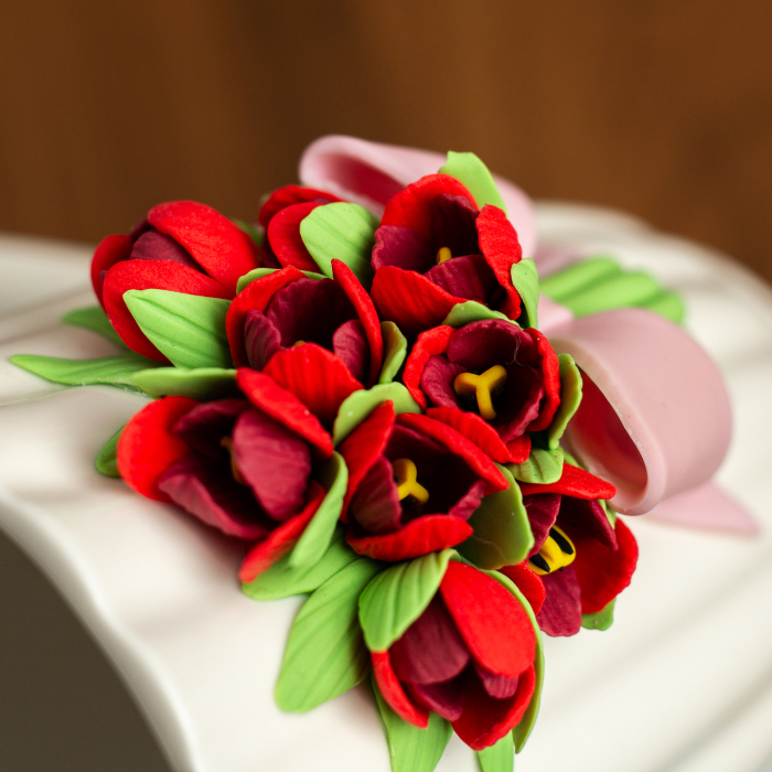 Cana - Buchet cu Lalele Rosii [4]