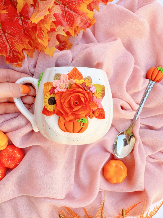 Cana cu flori de toamnă 470ml [2]