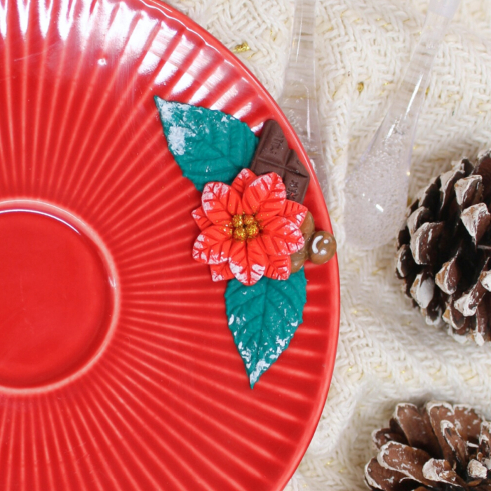 Set Cana Craciunita cu design festiv rosu [5]