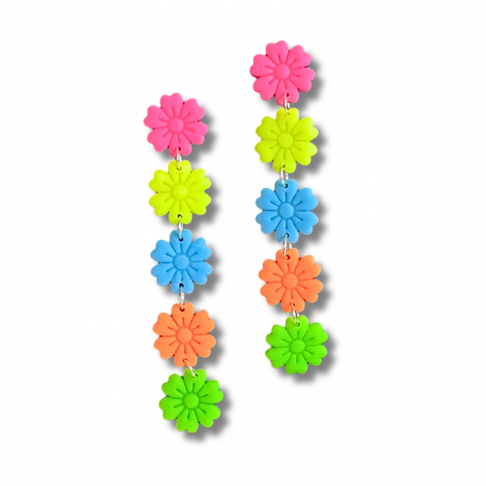 Cercei Blossom Glow multicolori fosforescenți [9]