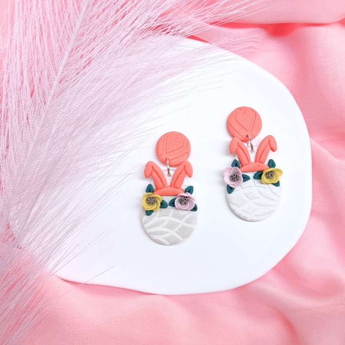 Cercei - Bunny Egg - Alb