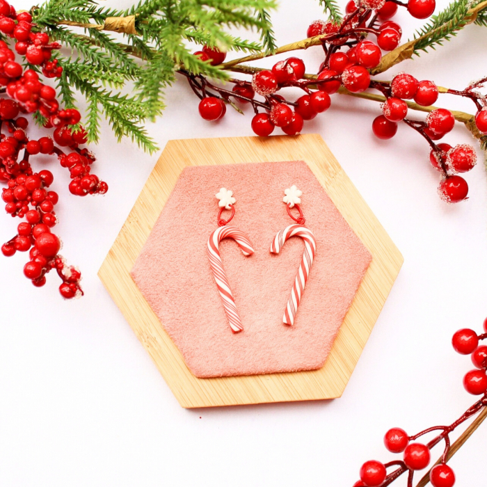 Cercei Candy Cane multicolori Crăciun [2]