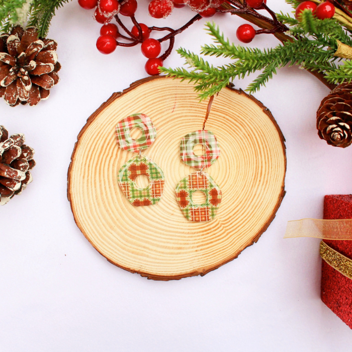 Cercei Christmas Donats multicolori [4]
