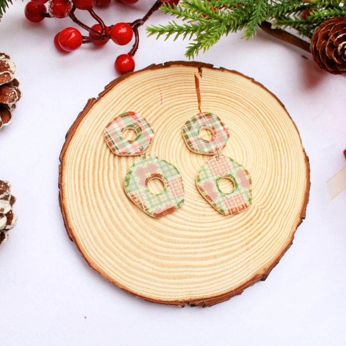 Cercei Christmas Donats multicolori [3]