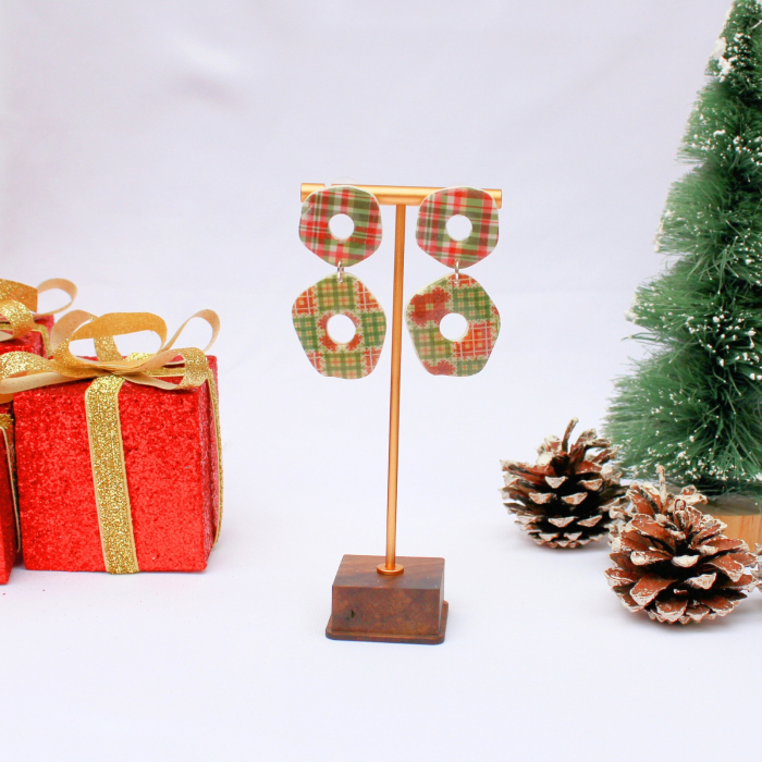 Cercei Christmas Donats multicolori [5]