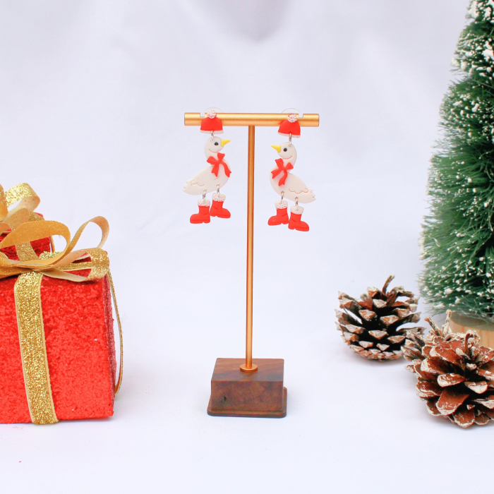 Cercei Christmas Duck cu design festiv [4]
