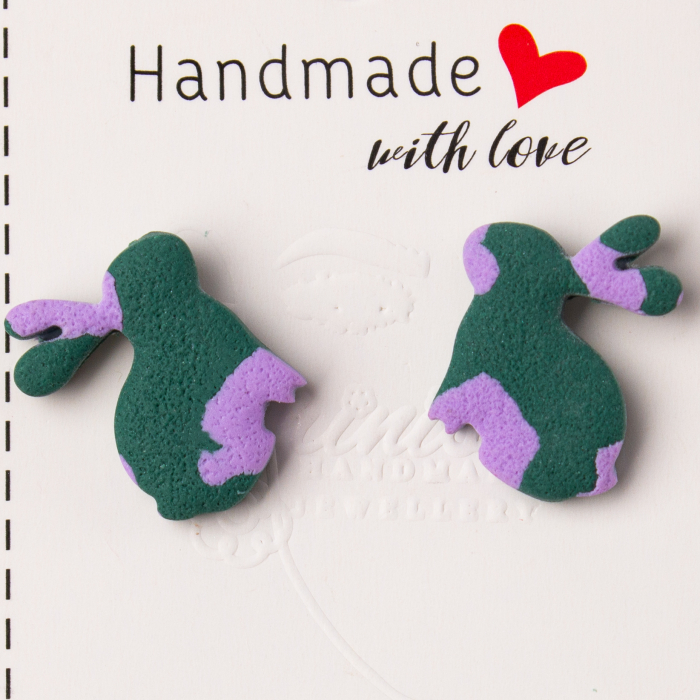 Cercei Colorful Bunny cu iepurași multicolori [2]