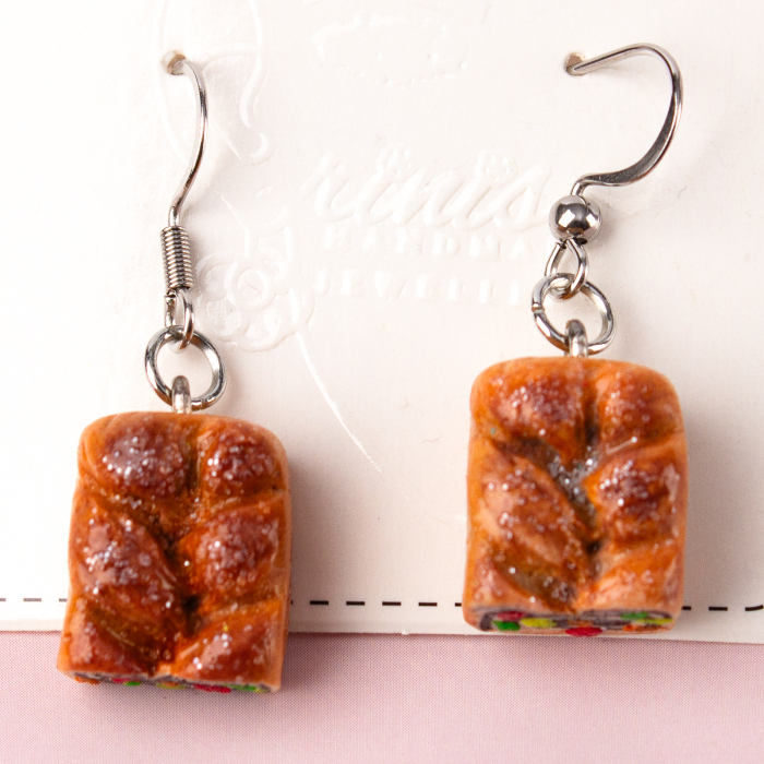 Cercei Cozonac cu detalii festive [2]