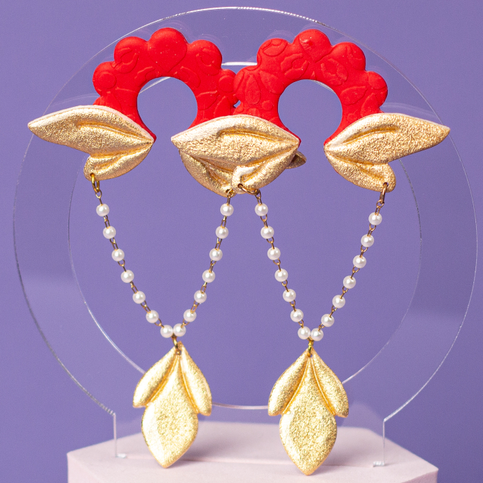 Cercei - Dazzling Elegance - Rosu [2]