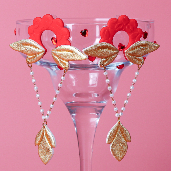 Cercei - Dazzling Elegance - Rosu [3]