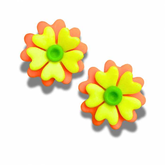 Cercei multicolor cu efect fosforescent [8]