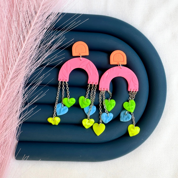 Cercei Electric Hearts multicolori [5]