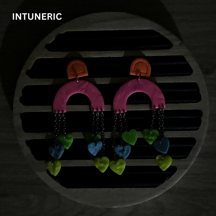 Cercei Electric Hearts multicolori [3]