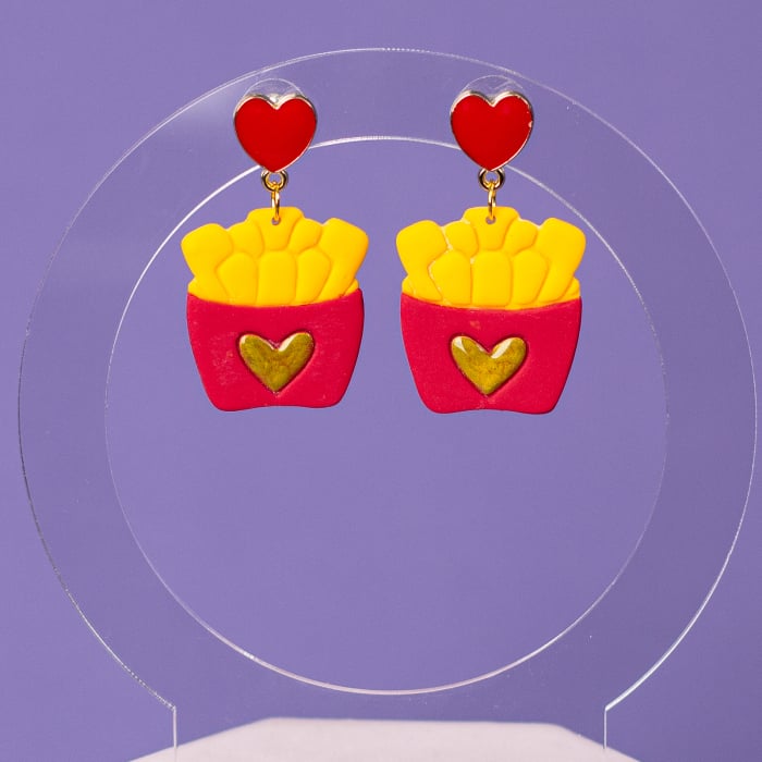 Cercei French Fries veseli multicolori [2]