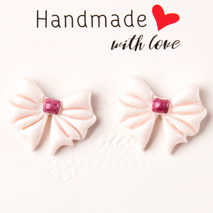 Cercei Fundita Dubla Albi [2]