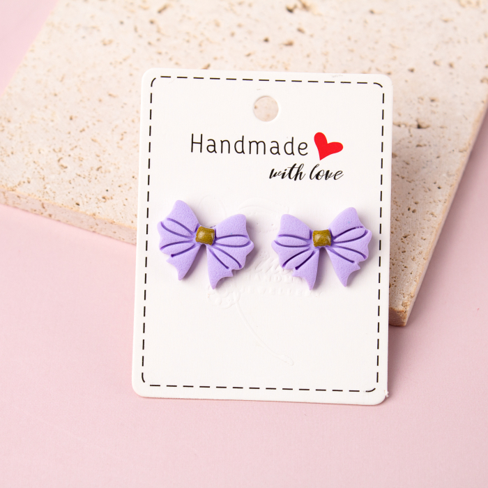 Cercei Mov cu Fundita Dubla Fermecatoare [2]