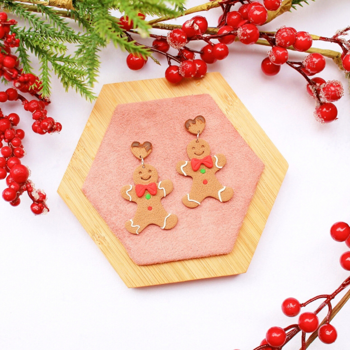 Cercei Gingerbread cu temă de Crăciun [2]