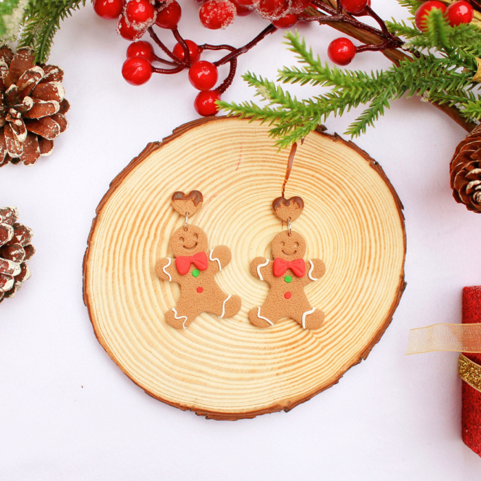 Cercei Gingerbread cu temă de Crăciun [3]