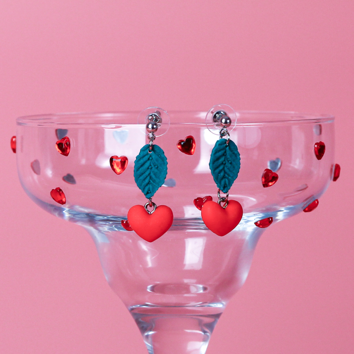 Cercei roșii Heartfelt Cherry model cireș [3]